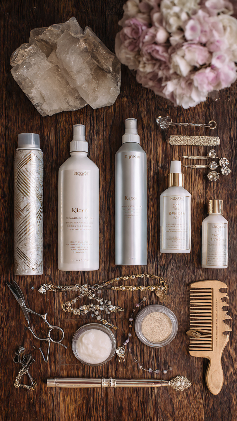 Professional bridal hair products hairspray bobby pins texture spray volumizing products